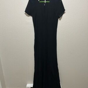 Vintage Benjamin A Elegant Black Maxi Dress Estimated Size XS
